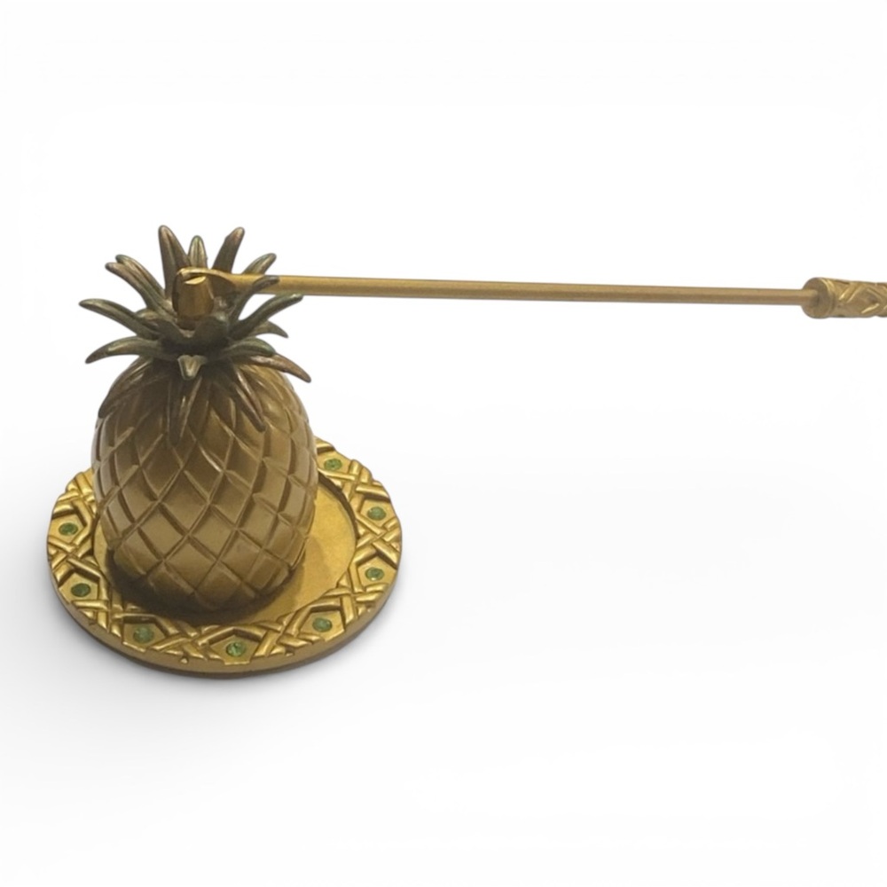 Pineapple Party Lite Candle Snuffer with tray